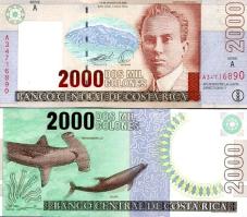 *2000 colones Kostarika 2005, P265e UNC - Kliknutím na obrázok zatvorte -